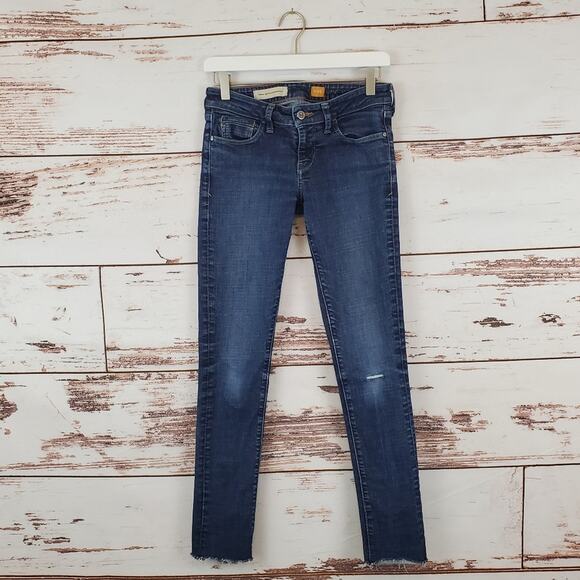 Anthro Pilcro Letterpress Skinny Jeans Distressed Size 26 - Picture 1 of 8